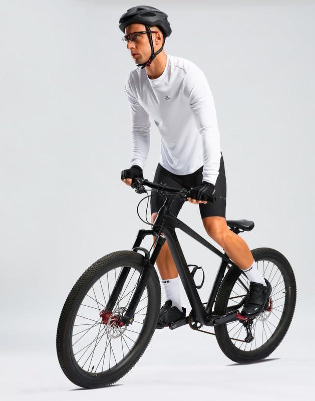 imageBikewa Mens Bike Shorts 4D Padded Cycling Shorts for Men Road Riding Biking Bicycle Zipper PocketsBlack