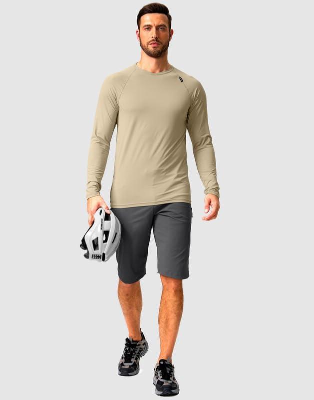 imageMens Mountain Bike Shorts Stretch Cycling Biking Bicycle Quick Dry Hiking Shorts for Men Zipper PocketsDark Grey