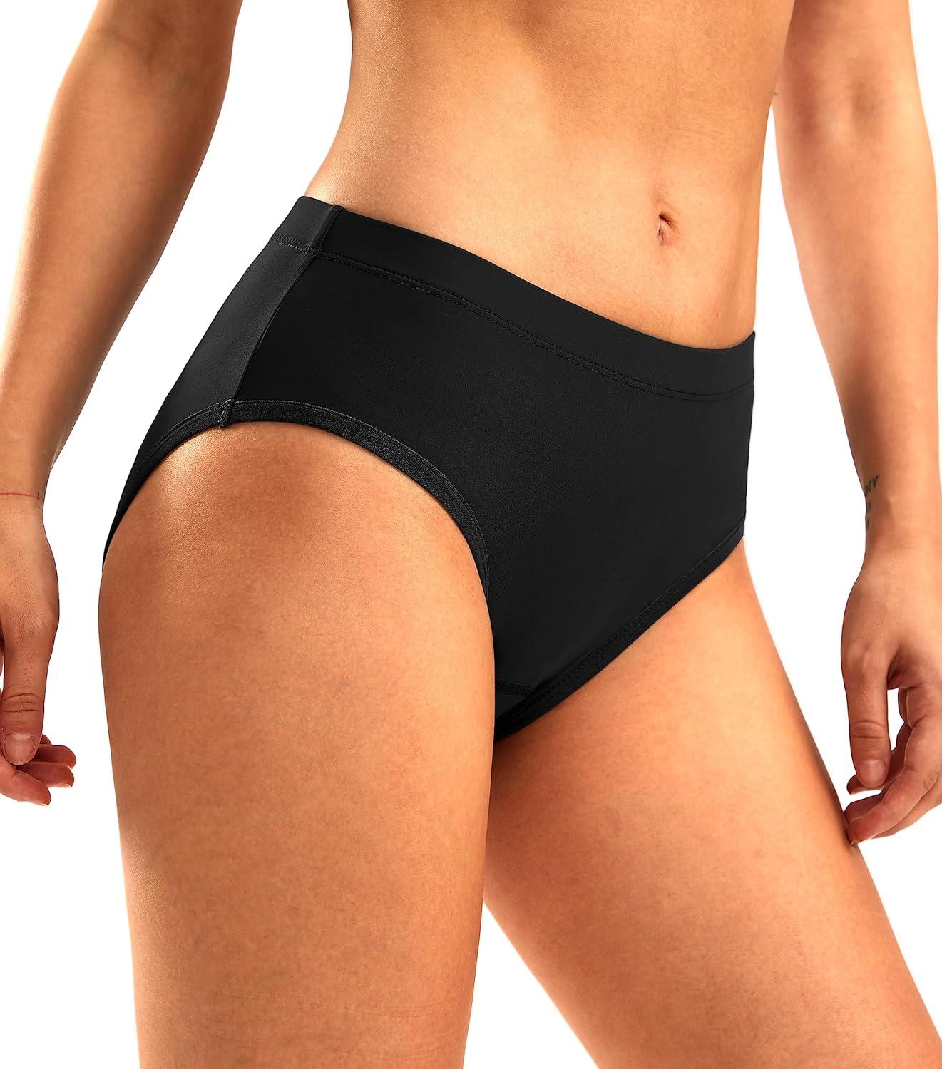 imageWomens 4D Padded Bike Underwear Cycling Bicycle Shorts Mountain Biking Riding Briefs Biker Cycle Spin Undershorts Padding Motorcycle Gear for WomenBlackM