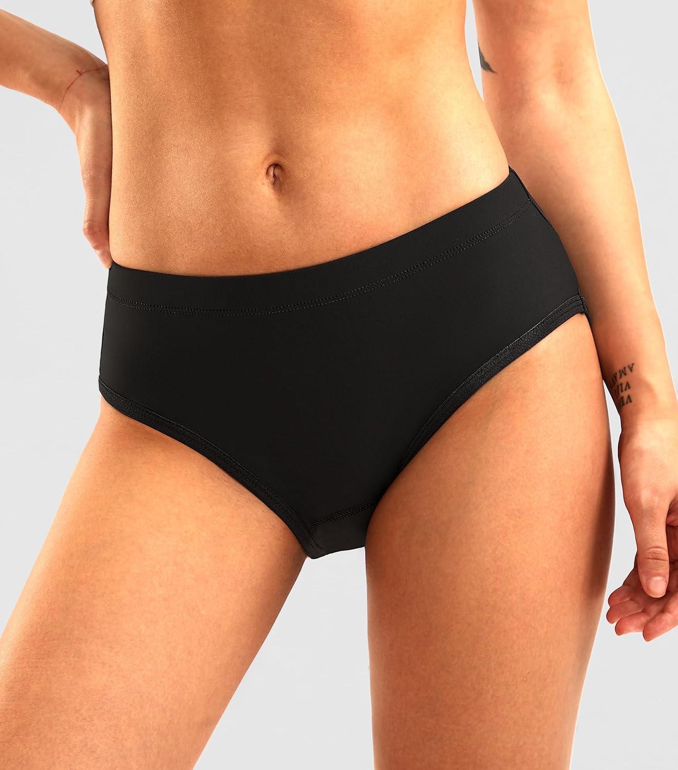 imageWomens 4D Padded Bike Underwear Cycling Bicycle Shorts Mountain Biking Riding Briefs Biker Cycle Spin Undershorts Padding Motorcycle Gear for WomenBlackM