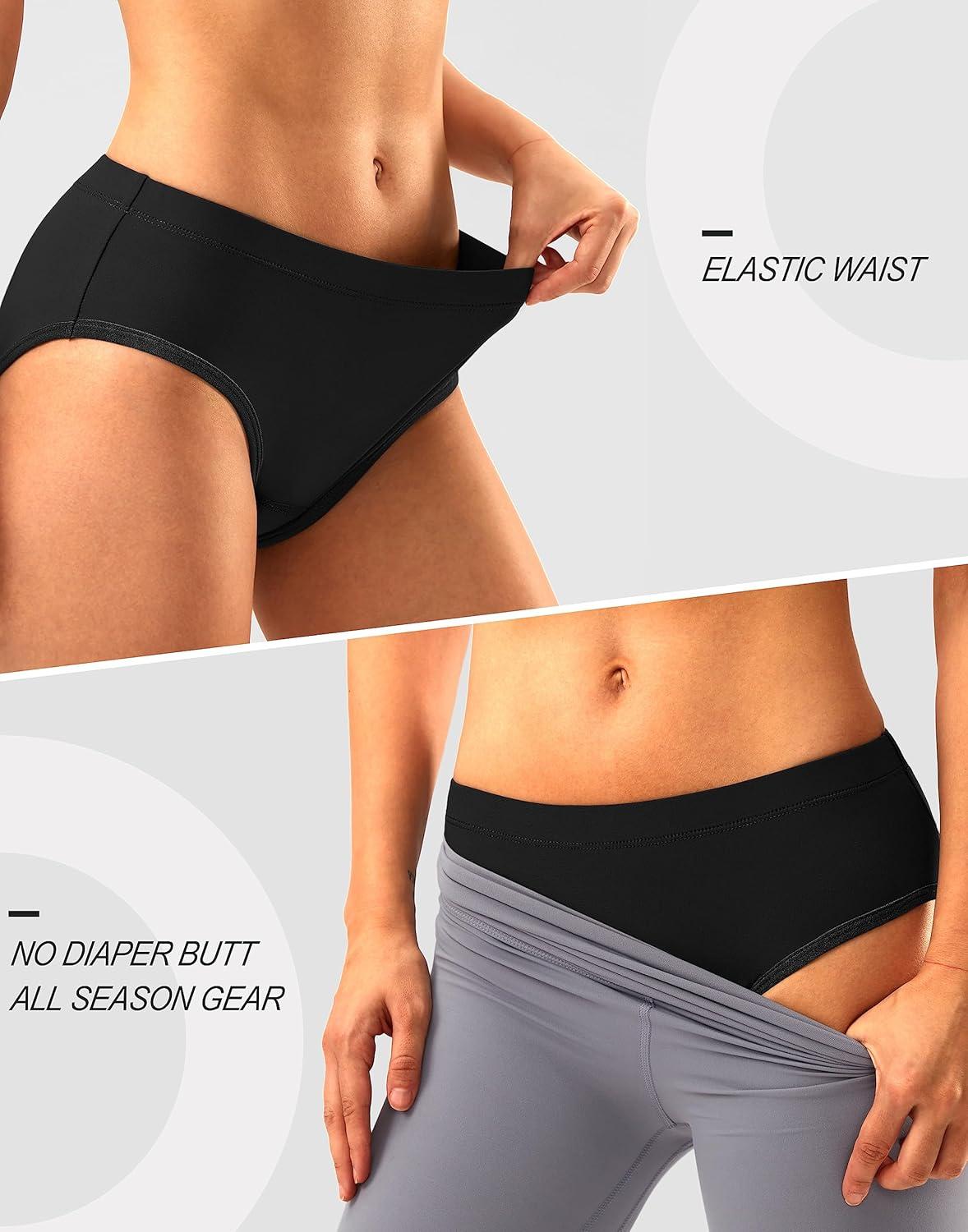 imageWomens 4D Padded Bike Underwear Cycling Bicycle Shorts Mountain Biking Riding Briefs Biker Cycle Spin Undershorts Padding Motorcycle Gear for WomenBlackM