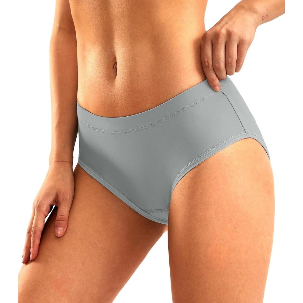 imageBikewa Womens 4D Padded Bike Underwear Cycling Bicycle Shorts Biking Riding Briefs Biker Cycle Undershorts for WomenLight Grey