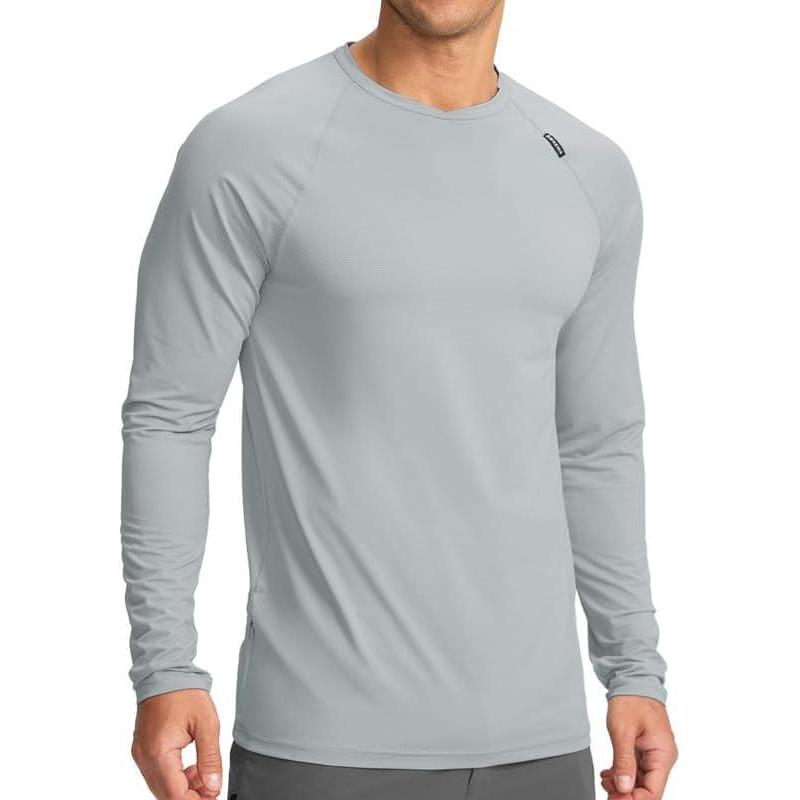 imageMens Mountain Bike Jersey Long Sleeve OffRoad Sun Protection Biking Cycling Bicycle Hiking Shirts for Men Zipper Pocket