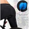 Bikewa Men’s Bike Shorts 3D Padded Cycling Road Biking Mountain Riding Biker Bicycle UPF 50+ Cycle Shorts Zipper Pockets(Black)