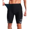 Bikewa Men’s Bike Shorts 3D Padded Cycling Road Biking Mountain Riding Biker Bicycle UPF 50+ Cycle Shorts Zipper Pockets(Black/Dark Gray Triangle)