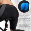 Bikewa Men’s Bike Shorts 3D Padded Cycling Road Biking Mountain Riding Biker Bicycle UPF 50+ Cycle Shorts Zipper Pockets(Black/Dark Grey)