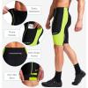 Bikewa Men’s Bike Shorts 3D Padded Cycling Road Biking Mountain Riding Biker Bicycle UPF 50+ Cycle Shorts Zipper Pockets(Black/Green)