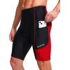 Bikewa Men’s Bike Shorts 3D Padded Cycling Road Biking Mountain Riding Biker Bicycle UPF 50+ Cycle Shorts Zipper Pockets(Black/Red)