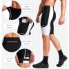 Bikewa Men’s Bike Shorts 3D Padded Cycling Road Biking Mountain Riding Biker Bicycle UPF 50+ Cycle Shorts Zipper Pockets(Black/White)