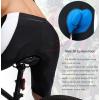 Bikewa Men’s Bike Shorts 3D Padded Cycling Road Biking Mountain Riding Biker Bicycle UPF 50+ Cycle Shorts Zipper Pockets(Black/White)