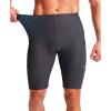 Bikewa Men’s Bike Shorts 3D Padded Cycling Road Biking Mountain Riding Biker Bicycle UPF 50+ Cycle Shorts Zipper Pockets(Dark Grey)