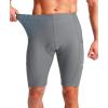 Bikewa Men’s Bike Shorts 3D Padded Cycling Road Biking Mountain Riding Biker Bicycle UPF 50+ Cycle Shorts Zipper Pockets(Light Grey)
