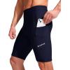 Bikewa Men’s Bike Shorts 3D Padded Cycling Road Biking Mountain Riding Biker Bicycle UPF 50+ Cycle Shorts Zipper Pockets(Navy)