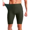 Bikewa Men’s Bike Shorts 3D Padded Cycling Road Biking Mountain Riding Biker Bicycle UPF 50+ Cycle Shorts Zipper Pockets(Olive Green)