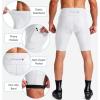 Bikewa Men’s Bike Shorts 3D Padded Cycling Road Biking Mountain Riding Biker Bicycle UPF 50+ Cycle Shorts Zipper Pockets(White)