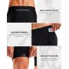 Bikewa Men’s Bike Shorts 4D Padded Biking Road Cycling Bicycle Pants Biker Shorts for Men Zipper Pockets(1_ Black)