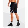 Bikewa Men’s Bike Shorts 4D Padded Biking Road Cycling Bicycle Pants Biker Shorts for Men Zipper Pockets(1_ Black/Red/Sky Blue)