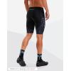Bikewa Men’s Bike Shorts 4D Padded Biking Road Cycling Bicycle Pants Biker Shorts for Men Zipper Pockets(1_ Dark Grey)