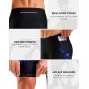 Bikewa Men’s Bike Shorts 4D Padded Biking Road Cycling Bicycle Pants Biker Shorts for Men Zipper Pockets(1_ Ocean Blue)