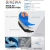 Bikewa Men’s Bike Shorts 4D Padded Biking Road Cycling Bicycle Pants Biker Shorts for Men Zipper Pockets(1_ Orange)