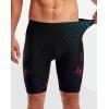 Bikewa Men’s Bike Shorts 4D Padded Biking Road Cycling Bicycle Pants Biker Shorts for Men Zipper Pockets(1_ Red)