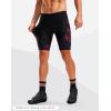 Bikewa Men’s Bike Shorts 4D Padded Biking Road Cycling Bicycle Pants Biker Shorts for Men Zipper Pockets(1_ Red)