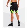 Bikewa Men’s Bike Shorts 4D Padded Biking Road Cycling Bicycle Pants Biker Shorts for Men Zipper Pockets(2_ Fluorescent Green)