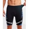 Bikewa Men’s Bike Shorts 4D Padded Biking Road Cycling Bicycle Pants Biker Shorts for Men Zipper Pockets(3_ Blue)