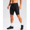 Bikewa Men’s Bike Shorts 4D Padded Cycling Shorts for Men Road Riding Biking Bicycle Zipper Pockets(Black)