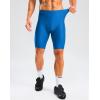 Bikewa Men’s Bike Shorts 4D Padded Cycling Shorts for Men Road Riding Biking Bicycle Zipper Pockets(Blue)
