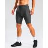 Bikewa Men’s Bike Shorts 4D Padded Cycling Shorts for Men Road Riding Biking Bicycle Zipper Pockets(Dark Grey)