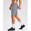 Bikewa Men’s Bike Shorts 4D Padded Cycling Shorts for Men Road Riding Biking Bicycle Zipper Pockets(Light Grey)