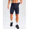 Bikewa Men’s Bike Shorts 4D Padded Cycling Shorts for Men Road Riding Biking Bicycle Zipper Pockets(Navy)