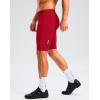 Bikewa Men’s Bike Shorts 4D Padded Cycling Shorts for Men Road Riding Biking Bicycle Zipper Pockets(Red)