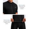 Bikewa Men’s Cycling Jersey Moisture Wicking Short Sleeve UPF Half Zip Bike Road Riding Biking Shirts for Men Zipper Pockets(Black)