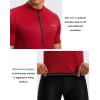 Bikewa Men’s Cycling Jersey Moisture Wicking Short Sleeve UPF Half Zip Bike Road Riding Biking Shirts for Men Zipper Pockets(Dark Red)
