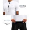Bikewa Men’s Cycling Jersey Moisture Wicking Short Sleeve UPF Half Zip Bike Road Riding Biking Shirts for Men Zipper Pockets(White)