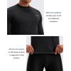 Bikewa Men’s Cycling Jersey with 3+1 Rear Zipper Pockets Long Sleeve Moisture Wicking UPF 50+ Half Zip Riding Bike Shirts(Black)