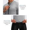 Bikewa Men’s Cycling Jersey with 3+1 Rear Zipper Pockets Long Sleeve Moisture Wicking UPF 50+ Half Zip Riding Bike Shirts(Light Grey)