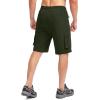 Bikewa Men’s Mountain Bike Shorts 3D Padded Loose-fit Biking Riding Cycling Bicycle Biker Shorts Zipper Pockets(Army Green)