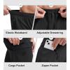 Bikewa Men’s Mountain Bike Shorts 3D Padded Loose-fit Biking Riding Cycling Bicycle Biker Shorts Zipper Pockets(Black)