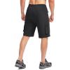 Bikewa Men’s Mountain Bike Shorts 3D Padded Loose-fit Biking Riding Cycling Bicycle Biker Shorts Zipper Pockets(Black)