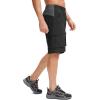 Bikewa Men’s Mountain Bike Shorts 3D Padded Loose-fit Biking Riding Cycling Bicycle Biker Shorts Zipper Pockets(Black Grey)