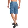 Bikewa Men’s Mountain Bike Shorts 3D Padded Loose-fit Biking Riding Cycling Bicycle Biker Shorts Zipper Pockets(Blue)