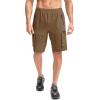 Bikewa Men’s Mountain Bike Shorts 3D Padded Loose-fit Biking Riding Cycling Bicycle Biker Shorts Zipper Pockets(Brown)