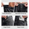 Bikewa Men’s Mountain Bike Shorts 3D Padded Loose-fit Biking Riding Cycling Bicycle Biker Shorts Zipper Pockets(Camo Black)