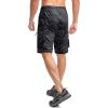 Bikewa Men’s Mountain Bike Shorts 3D Padded Loose-fit Biking Riding Cycling Bicycle Biker Shorts Zipper Pockets(Camo Black)