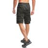 Bikewa Men’s Mountain Bike Shorts 3D Padded Loose-fit Biking Riding Cycling Bicycle Biker Shorts Zipper Pockets(Camo Green)