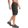 Bikewa Men’s Mountain Bike Shorts 3D Padded Loose-fit Biking Riding Cycling Bicycle Biker Shorts Zipper Pockets(Camo Green)