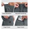Bikewa Men’s Mountain Bike Shorts 3D Padded Loose-fit Biking Riding Cycling Bicycle Biker Shorts Zipper Pockets(Grey)